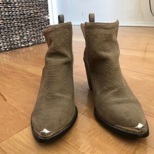 Jeffrey Campbell suede bootie